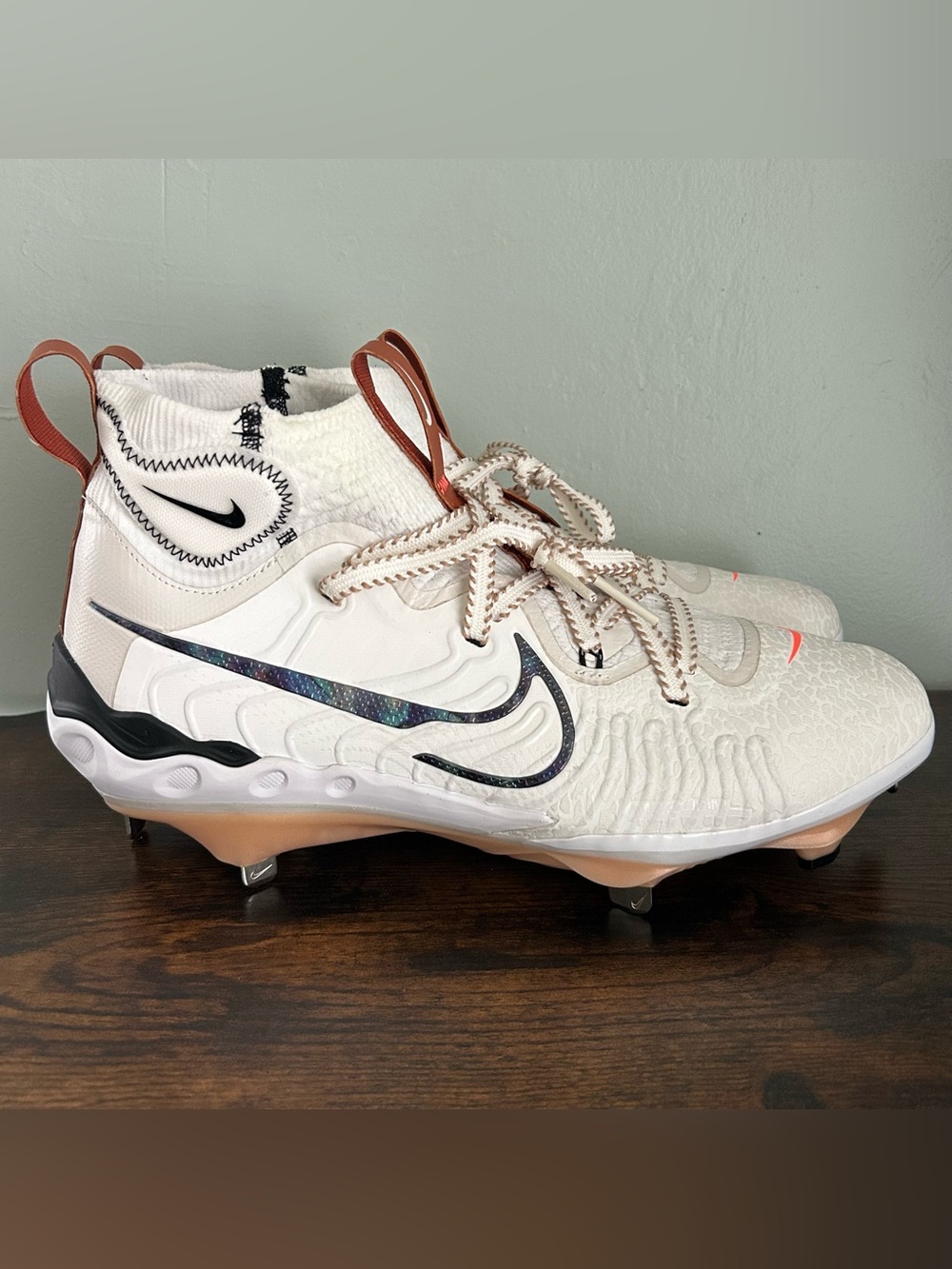 Nike Alpha Huarache NXT Mens Metal Baseball Cleat Hemp Size 11.5 HV8543-100